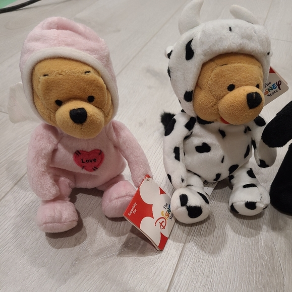 Winnie the Pooh Bean Bag Plush Toys W/Tag. SET OF 6 - Picture 2 of 5